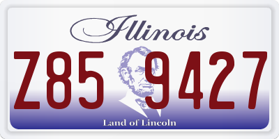 IL license plate Z859427