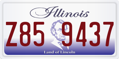 IL license plate Z859437