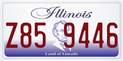 IL license plate Z859446