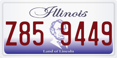 IL license plate Z859449