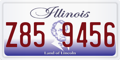 IL license plate Z859456