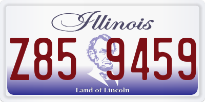 IL license plate Z859459