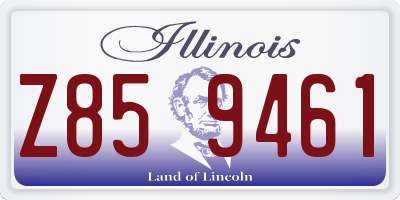 IL license plate Z859461