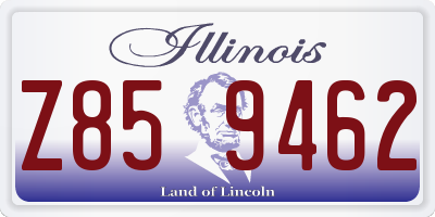 IL license plate Z859462