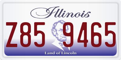 IL license plate Z859465