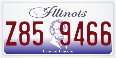IL license plate Z859466
