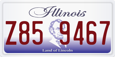 IL license plate Z859467