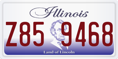IL license plate Z859468