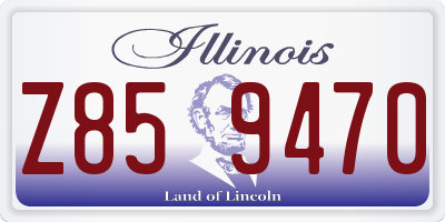 IL license plate Z859470