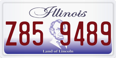 IL license plate Z859489