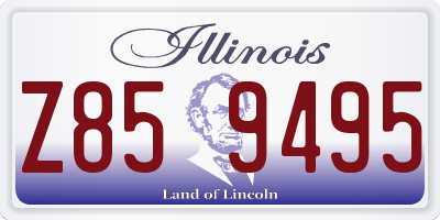 IL license plate Z859495