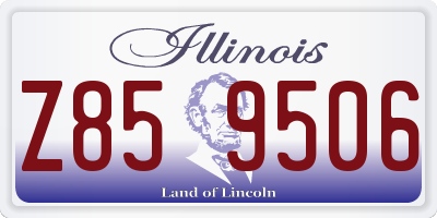 IL license plate Z859506