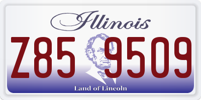 IL license plate Z859509