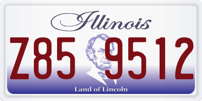 IL license plate Z859512