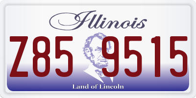 IL license plate Z859515