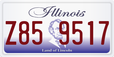 IL license plate Z859517