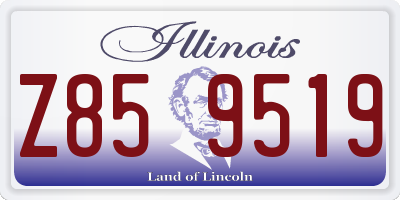 IL license plate Z859519