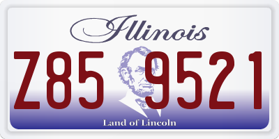 IL license plate Z859521