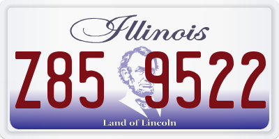 IL license plate Z859522