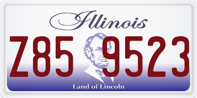 IL license plate Z859523