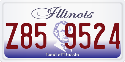 IL license plate Z859524