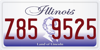 IL license plate Z859525