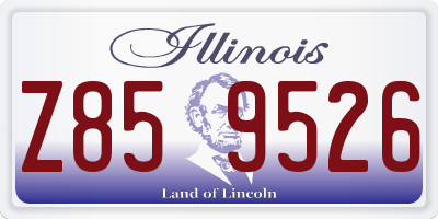 IL license plate Z859526