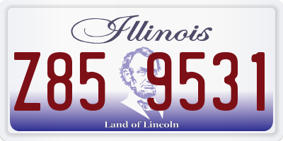 IL license plate Z859531