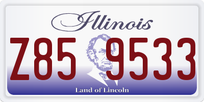 IL license plate Z859533