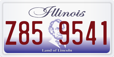 IL license plate Z859541