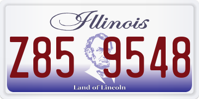 IL license plate Z859548