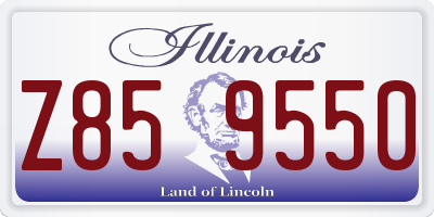 IL license plate Z859550