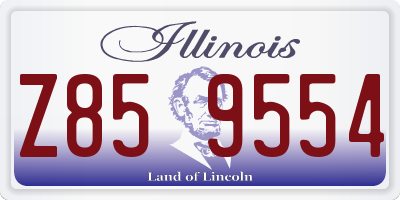 IL license plate Z859554
