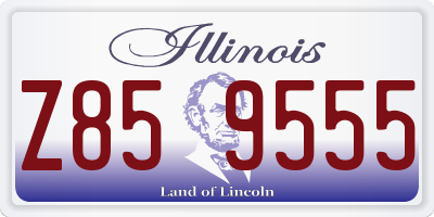 IL license plate Z859555