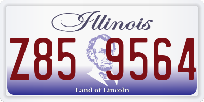 IL license plate Z859564