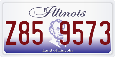 IL license plate Z859573