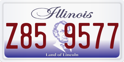 IL license plate Z859577