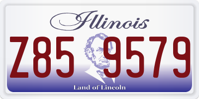 IL license plate Z859579