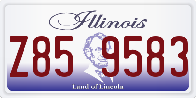 IL license plate Z859583