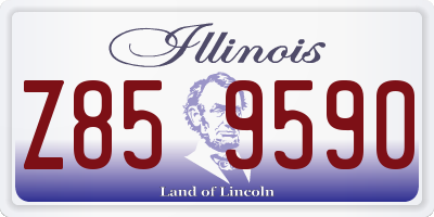 IL license plate Z859590