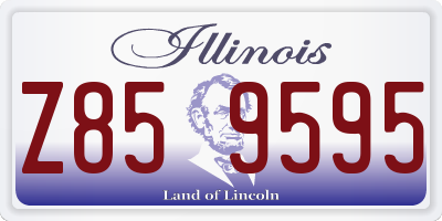 IL license plate Z859595