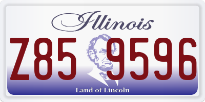 IL license plate Z859596