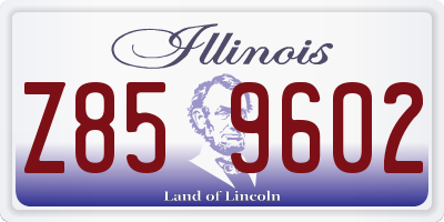 IL license plate Z859602