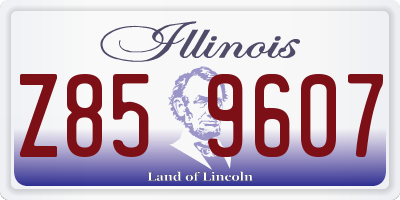 IL license plate Z859607