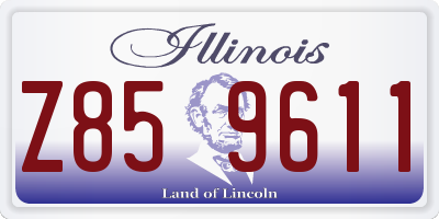 IL license plate Z859611