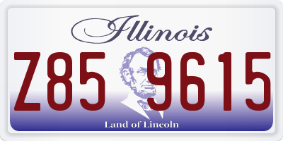 IL license plate Z859615