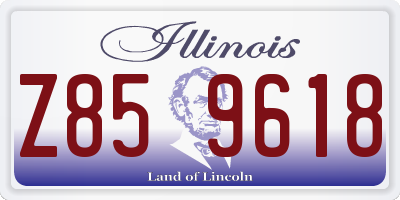 IL license plate Z859618