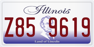 IL license plate Z859619