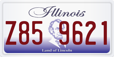 IL license plate Z859621