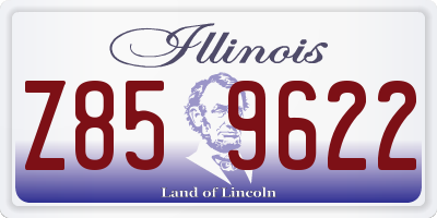 IL license plate Z859622